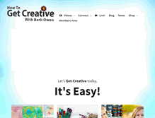 Tablet Screenshot of howtogetcreative.com